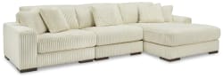 Lindyn - Ivory - 3-Piece Sectional With Raf Corner Chaise