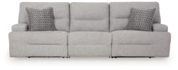 Acklen Place - 3-Piece Power Reclining Sectional Sofa - Pewter