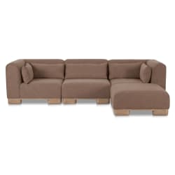 June - Lounge Modular Sectional - Dark Brown