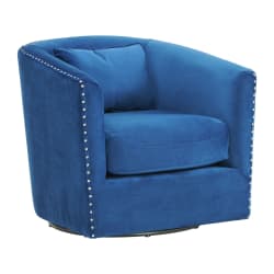 Stanton - Swivel Chair - Royale Cobalt With Nails - 3A