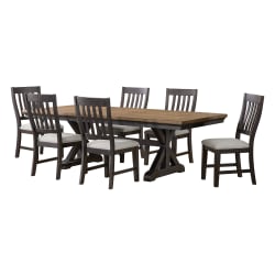 Montrose - 7 Piece Standard Height Dining Set (Table And Six Chairs) - Espresso And Brown