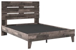 Neilsville - Multi Gray - Queen Panel Platform Bed