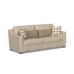 Milo - Fabric Two-Cushion Sofa With Nailhead Trim