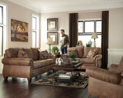 Larkinhurst - Earth - 3 Pc. - Sofa, Loveseat, Rocker Recliner