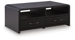 Clanden - Rectangular Cocktail Table - Black