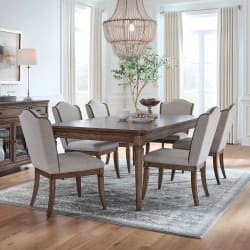 Harrison Heights - 7 Piece Rectangular Table Set - Sienna