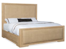 Retreat - California King Cane Panel Bed - Light Brown