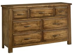 Maple Road - 7-Drawers Triple Dresser - Antique Amish