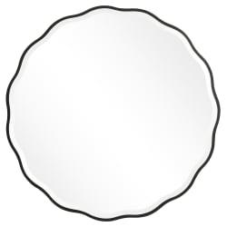 Aneta - Round Mirror - Black