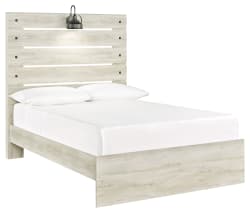 Cambeck - Full Panel Bed - Whitewash