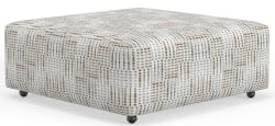 Kellen - Castered Cocktail Ottoman - Morocco