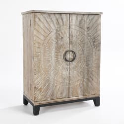 Vivienne - Bar Cabinet - Distressed Taupe