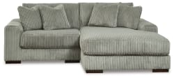 Lindyn - Right Arm Facing Corner Chaise 2 Pc Sectional - Fog