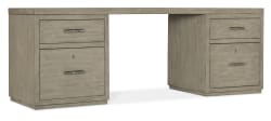 Linville Falls - 84" Desk With Two Files - Gray