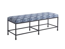 Newport - Ruby Red Bench - Blue / Black