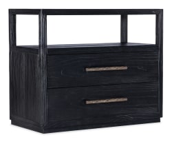 Linville Falls - Shou Sugi Ban 2-Drawer Nightstand - Black