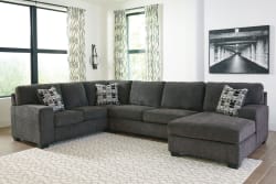 Ballinasloe - Smoke - Right Arm Facing Corner Chaise 3 Pc Sectional
