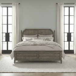 Hickory Grove - King Panel Bed - Heirloom Brown