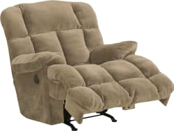 Cloud 12 - Power Chaise Reclining With Lay Flat Feature - Camel