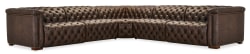 MS - Savion Deux 5 Seat Sectional With Four Power Recliners And Six Power Headrests - Dark Brown