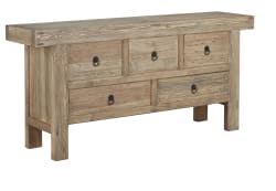 Old Pine - 5-Drawer Buffet - Light Brown