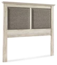 Cambeck - Whitewash - King UPH Panel Headboard