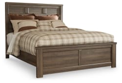 Juararo - Queen Panel Bed - Dark Brown