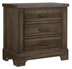 Cool Rustic - 3-Drawers Nightstand - Mink