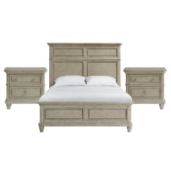 Whit-Ash - Queen 3 Piece Bedroom Set - Light Gray