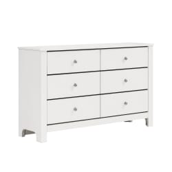 Sami - Youth 6-Drawer Dresser - White