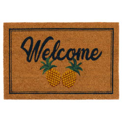 Doormats - Two Pineapples Doormat - Natural