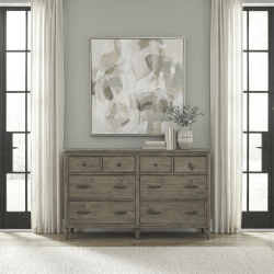 Hickory Grove - 8 Drawer Dresser - Heirloom Brown