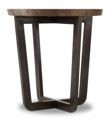 Commerce And Market - Parkcrest Round End Table - Dark Brown / Dark Gray