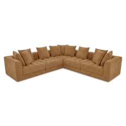 Davie - Classic L Modular Sectional - Golden Yellow