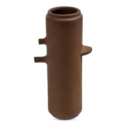 Ezra - 12" Vase - Dark Brown