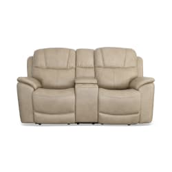 Crew - Power Reclining Loveseat With Console And Power Headrests & Lumbar - Black