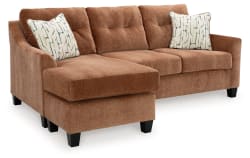 Amity Bay - Clay - Sofa Chaise Queen Sleeper