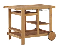 Kailani - Light Brown - Serving Cart