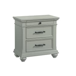 Slater - Nightstand With USB - Gray