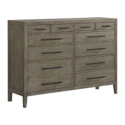 Versailles Contemporary - 12-Drawer Dresser - Gray