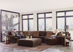 Mammoth Modular Sectional - 40" Cocktail Ottoman - Chocolate