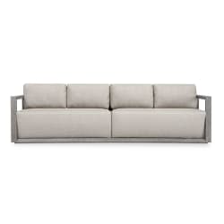 Remsen - Outdoor Large Sofa - Weathered Gray / Dove
