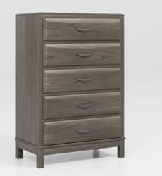 Mazing - Five Drawer Chest - Gray
