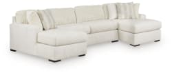 Chessington - 3-Piece Sectional With Double Chaise - Ivory