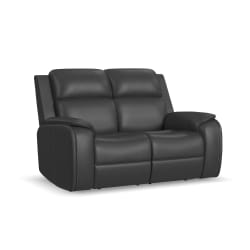 Ziggy - Power Reclining Loveseat With Power Headrest, Lumbar, Heat & Massage - Iron