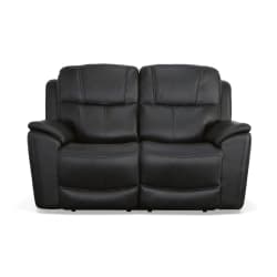 Crew - Power Reclining Loveseat With Power Headrests & Lumbar - Raven