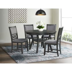 Amherst - Gray 5 Piece Set-Side Chairs - Grey Finish - 51"