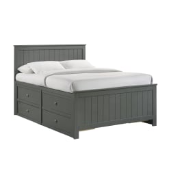Sami - Full Captains Bed - Gray