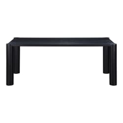 Post - Small Dining Table - Black Oak