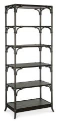 Retreat - Pole Rattan Bookcase - Black